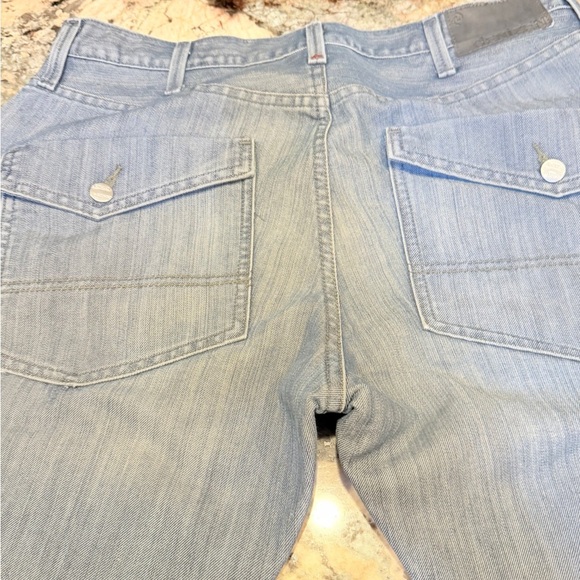 Men’s Denizen Levi's Blue Slim Straight Jeans Classic Denim Style 38x32 - Picture 7 of 12